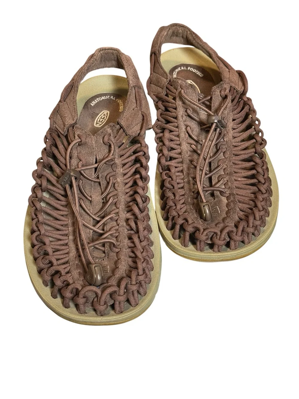 KEEN UNEEK Braided Cord Sandals Brown Men’s US Size 11.5